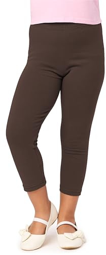 Merry Style Mädchen 3/4 Leggings aus Baumwolle MS10-226 (Braun,128)