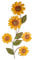 BEE ON BLOOM Metal sunflower wall decor 25 Inches for indoors and outdoors | Perfect sunflower decor for porch, patio, kitchen | Rustic yellow individually hand painted petals