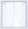 Moustiquaire Fenêtre Magnétique, Moustiquaire MagnéTique, Moustiquaire Avec Protection Anti-Moustiques Magic Tape - Blanc, (Largeur)125cmx(Hauteur)130cm