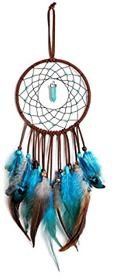 Lerkely Traumfänger Handgefertigt, Feder Dreamcatcher für Schlafzimmer Wohnzimmer Dekoration