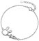 Belons Damen Armband 925 Sterling Silber Zirkonia Hase Karotte Charm Armband Mädchen Armkette Armkettchen Kinder Fußkettchen