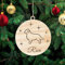 Personalisierte Golden Retriever Hund Weihnachtsbaumschmuck Weihnachtsdeko Ornament Weihnachtsdeko aus Holz Weihnachtsdekoration Ornament Christbaumschmuck mit Hundnnamen