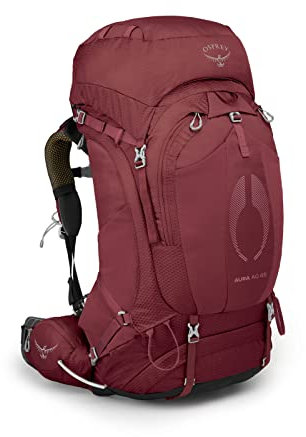 Osprey Damen Aura 65 Rucksack, Berry Sorbet Red, Medium/Large