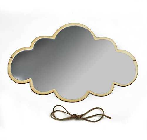 Wolkenform, Spiegel, Wandkunst, Dekoration, abnehmbar, selbstklebend, dekorative Wolkenspiegel-Aufkleber für Kinder, Mädchen, Schlafzimmer, Badezimmer, Spielzimmer, Wohnzimmer, Kinderzimmer