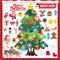 Filz Weihnachtsbaum, DIY Filz Deko Weihnachtsbaum für Kinder, 3.28Ft Filz Weihnachten Set Hängend Dekor Mit 32 Abnehmbaren Hängenden Ornamenten Filz Weihnachtsbaum Für Home/Tür/Wand Hängend Dekor
