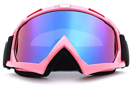 JSSEVN Motocross Brille Rosa Rahmen Farbe Linse Winddicht Anti Fog Belüftung Universal fit