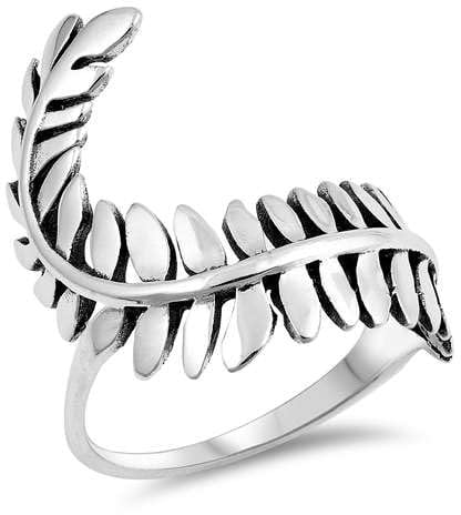 Joyara Sterling Silver 925 Fern Leaves Ring