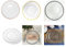 H Homedelight1234 Delight Design Glass Charger Plate Black/Gold, Silver & Rose Gold Rim Decorative Wedding Dinner Plate mats (Rose Gold, Pack of 2)