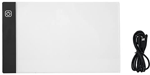Drawing Tracing Board A5 Ultradünner LED Leuchtkasten mit 3-stufiger Dimm Helligkeit Einstellbar für Künstler, Animationszeichnen, Skizzieren, Diamantmalerei