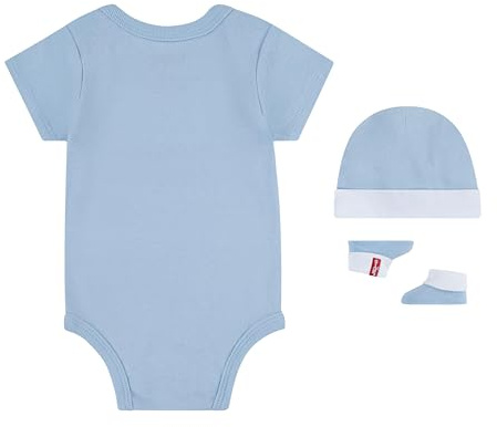Levi's Baby LHN Understated Batwing 3PC SE NL0331 Koordinierte Outfits, Niagra Mist, 6-12M, NIAGRA MIST, 6-12 Monate