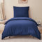 RUIKASI Housse de Couette 140x200 cm Bleu Marin avec Fermeture Éclair – Parure de Lit 1 Personne pour Lit 90x190 avec 1 Taie d'oreiller 65x65 cm – Ensemble en Microfibre Infroissable