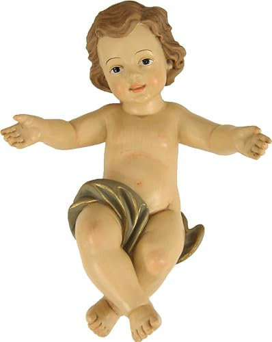 FADEDA Jesuskind/Höhe:30 cm/handbemalt/detailgetreue Krippen Figuren - Weihnachten Tisch Dekoration Krippe Zubehör