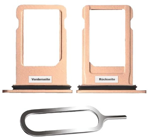 IS-TECK SIM-Kartenhalter Ersatz SIM-Tray Kompatibel mit iPhone 8 Plus inklusive SIM-Nadel SIM-Kartensteckplatz (Gold)