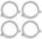 PATIKIL G1/2 x 39,37 Pouces Tuyau Flexible de Chauffe-Eau d'Acier Inoxydable, 4 Pcs Tuyau de Connecteur de Chauffe-Eau Ondulé Durable, pour Raccord de Conduites d'Eau