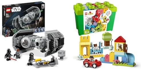 LEGO Star Wars TIE Bomber Modellbausatz mit Darth Vader Minifigur & 10914 DUPLO Deluxe Steinebox