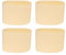 sourcing map 4Pcs Coffee Cup Sleeve, Silicone Cup Sleeve Non-Slip Glass Water Bottle Mug Sleeves Yellow