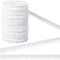 GORGECRAFT 30 Yard 11mm Breite Picot-Schlaufe Elastischer Dessous-Besatz Rüschen-Spandex-Spitzenband Stretchband Gurtband Dekorative Kanten Besatz Für Unterwäsche Kleider Stirnbänder Nähen Weiß