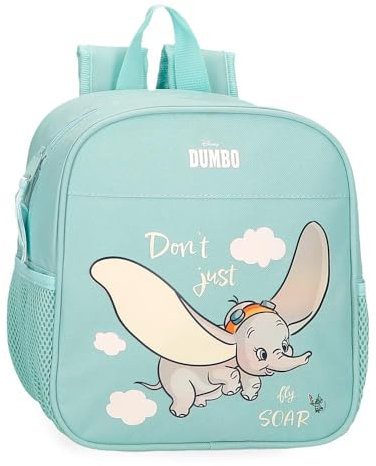 Disney Joumma Dumbo Fly Sac à Dos préscolaire Bleu 21 x 25 x 10 cm Polyester 5,25 L, Bleu, Talla única, Sac à Dos préscolaire