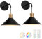 LABOREDUCE Wandleuchte Innen Aussen Vintage 2 Stück mit Fernbedienung,Schwarz Wandlampe Innen Akku LED Wandleuchte Kabellos Wandleuchte Dimmbar für Wohnzimmer Schlafzimmer Flur Treppe Gärten Innenhöfe