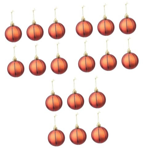 OFFSCH Weihnachtsbaum Schnell Bauen 18 Stück Korb Weihnachtskugeln Ornamente Weihnachtskugeln Weihnachtsbaum Hängeornamente Fussball VfB Weihnachtskugeln
