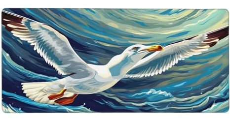 Tapis de Souris XXL 1200x600x4mm, Oiseaux Animaux Tapis de Souris Gamer, Base en Caoutchouc Antidérapant, Vitesse et précision améliorées, Coudre les bords résistant à l'eau, Ordinateur Portable Z-200