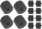 xbiez Pack of 12 Rubber Pressure Rollers for Cassettes Recorders 8.5x8mm Easy Installation