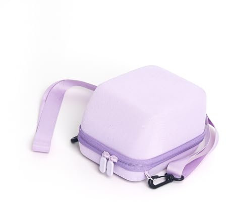 HIYQIN Hard Camera Case Compatible with Polaroid Now- for Polaroid Now/Now+/ONE STEP2 Instant Camera Storage Bag Elegant Case with Adjustable Shoulder Strap - Lilac Purple