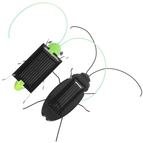 Garneck 2 Stück Solarbetriebenes Insektenspielzeug Solarsimulations-lehrspielzeug Für Schüler Und Jungen Spielzeug Mit Ohne Batterie Solarmodell