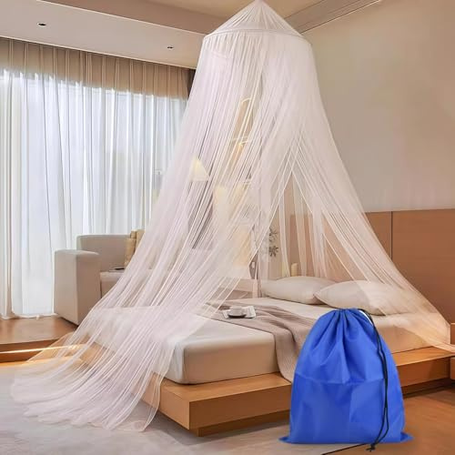 BATINO Moskitonetz Bett für Doppelbett Einzelbett, Mückennetz Bett, Großes Fliegennetz Betts, Feinmaschiges Mückennetz, Fliegennetz Moskitonetze für Reise und zu Hause Indoor Outdoor mit Tragebeutel