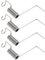 ECSiNG 4pcs Letterbox Letter Plate Springs Replacement for Traditional Letterboxes