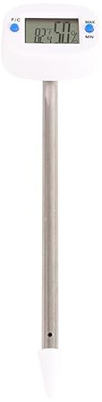 Hiraith Thermomètre du Sol Numérique Température Humidité Précise IP68 Testeur de Sol Imperméable pour la Plante