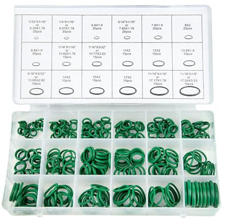 Ensemble de climatisation - Kit AC Auto, assortiment de joints R134A/R12 | du compresseur CVC, joints en caoutchouc universels pour réparation automatique, kit de sost