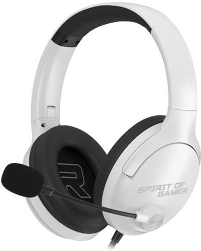 SPIRIT OF GAMER Gaming-Headset PRO H4 Artic Weiß für PC, Mac, Xbox, PS4, PS5 und Switch