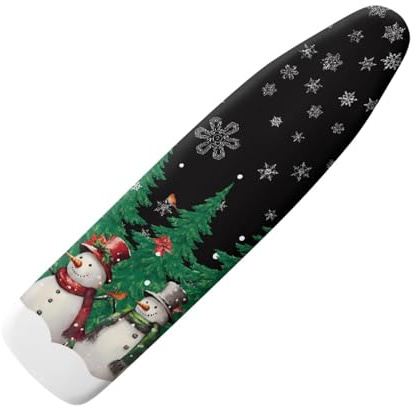 Bügelbrettbezug Grüner Weihnachtsbaum Bezug Bügelbrett Weich und Atmungsaktiv Bügelbrettbezug für Dampfbügelstation Schneller mit Thermoreflexion Bügeltischbezug M