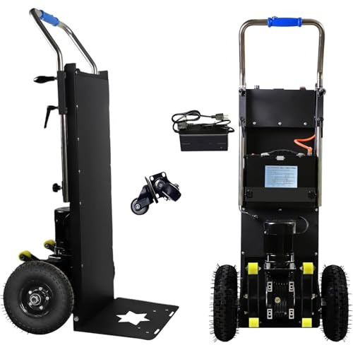MZYZPPBD Elektrischer Treppensteiger mit Einer Kapazität von 400 kg Elektrische Sackkarre für Treppen Robuster Treppensteiger Trägt Schwere Gegenstände Mühelos Auf und Ab Treppen,A