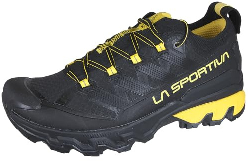 LA SPORTIVA Ultra Raptor 3 Herrenschuh, Trailrunning (Black/Yellow, EU Schuhgrößensystem, Erwachsene, Numerisch, M, 44)