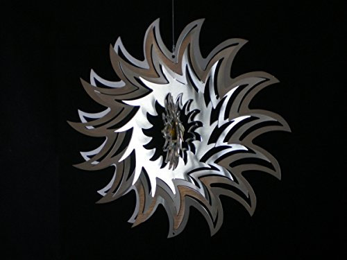 Manufaktur Lichtbogen Edelstahl Windspiel Sonne - 17,5 x 17,5 cm