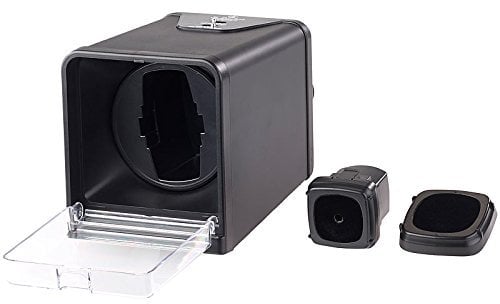 St. Leonhard Uhrenbox Automatik: Uhrenbeweger für Automatik-Armbanduhren, Drehrichtung & Dauer wählbar (Uhrenbox mit Uhrenbeweger, Uhrenwender, Armbanduhr)