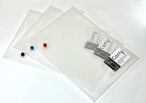 30x Rexel Dokumententasche A4 hoch, klar transparent, mit Druckknopf, Aktenhülle, Sichthülle