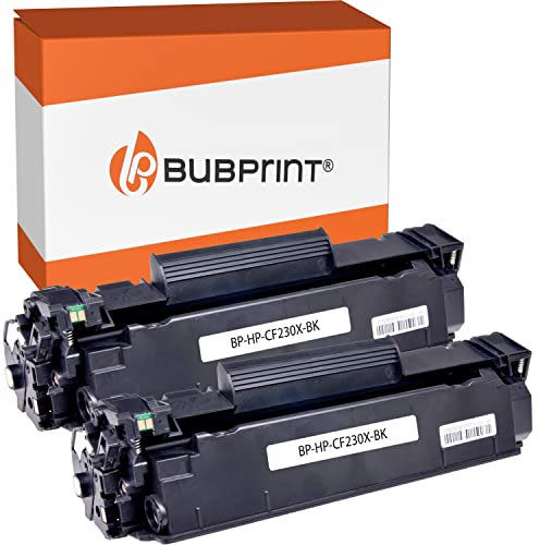Bubprint 2 Toner kompatibel als Ersatz für HP CF230X 30X für Laserjet Pro M203 M203dn M203dw M220 Series MFP M227fdn M227fdw M227sdn 3.500 Seiten Schwarz / Black