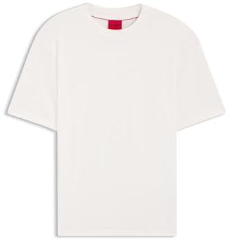 HUGO Herren Dapolino Relaxed-Fit T-Shirt aus Baumwoll-Jersey mit Logo-Print