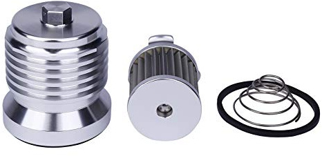 AZUMKA Motorcycle Racing Stainless Steel Reusable Oil Filter with Replacement cartidge fitting fits for Harley Davidson Touring Twin Cam
