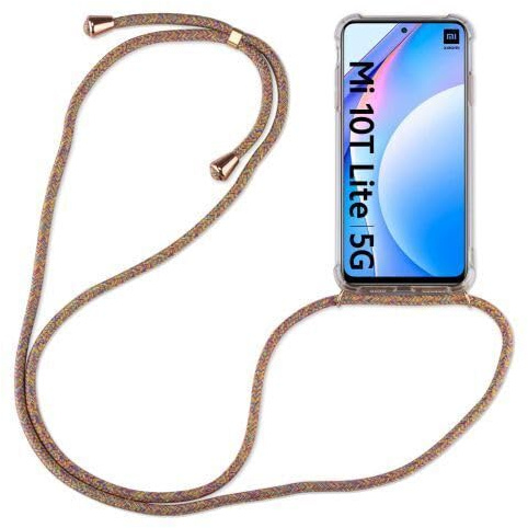 betterfon Hülle Kompatibel mit Xiaomi Mi 10T Lite | Handykette Smartphone Halskette Hülle mit Band | Handyhülle mit Kordel zum Umhängen Kompatibel für Mi 10T Lite | Rainbow
