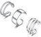 SLUYNZ 925 Sterling Silber Manschetten Ohrringe für Frauen Damen Kein Piercing Knorpel Ohrringe Ohrclips Ohrklemme Ohrringe