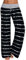 AMYTIS LINGERIE Damen Yoga-Hose Schlafanzughose weich Pyjamahose Fitness Lange Stretch Drawstring Hosen Freizeithose Strandhose Weites Bein Hose,BLACK#0625,XL