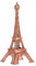 Cyrank Eiffelturm-Statuen-Dekor, LED-Eiffelturm-Lampe, bunter Pariser Modestil, für Nachtlicht, Schreibtisch, Schlafzimmer, Dekoration, Tortenaufsatz, 26 cm