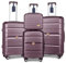 Sea choice Set de Bagages Rigide Ensemble de Bagages Trolley Voyage Léger M-L-XL Con Vanity Lot de 4 Valises Polypropylène Résistant Set 4pcs Con 4 Doubles Roues Serrure TSA YKK Zipper,Violet élégant