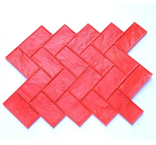 35,8 X 31,9 ZiegelföRmiges Betontextur Pad, Polyurethan Betonstempel, Zement Stempelform Zum Bedrucken Von Beton