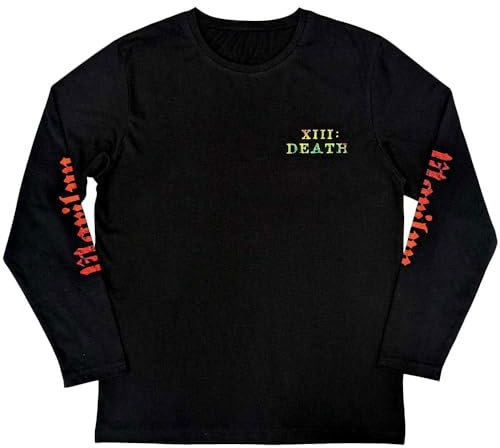 Marilyn Manson X111 Death Logo Long Sleeve T Shirt L Black