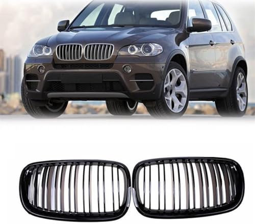 Auto-Frontgrill, kompatibel mit BMW X5 X6 E70 E71, Frontgrill Kühlergrill